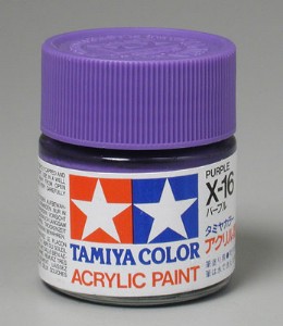 TAMIYA 壓克力系水性漆 23ml 亮光紫色 X-1